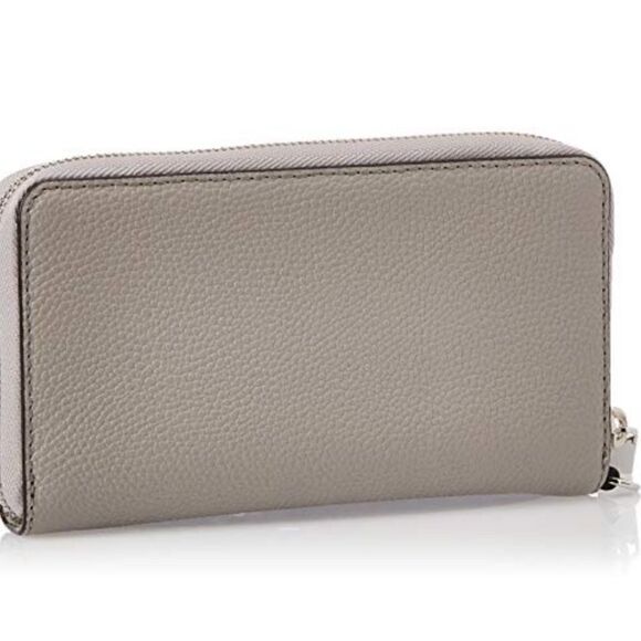 MICHAEL Michael Kors Large Leather Smartphone Wristlet NWOT light grey neverused - Picture 4 of 12
